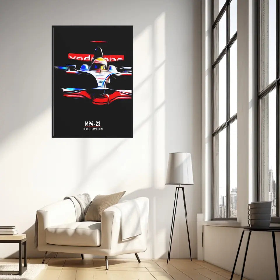 Affiche ou Tableau McLaren MP4-23 Lewis Hamilton Formule 1