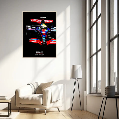 Affiche ou Tableau McLaren MP4-22 Lewis Hamilton Formule 1