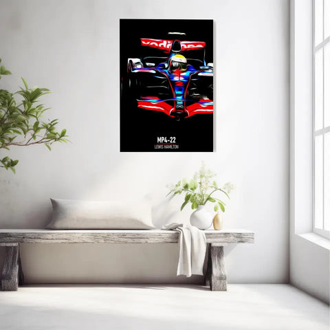 Affiche ou Tableau McLaren MP4-22 Lewis Hamilton Formule 1