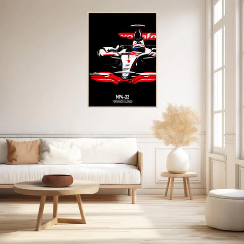 Affiche ou Tableau McLaren MP4-22 Fernando Alonso Formule 1