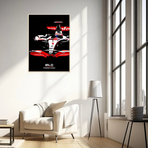 Affiche ou Tableau McLaren MP4-22 Fernando Alonso Formule 1