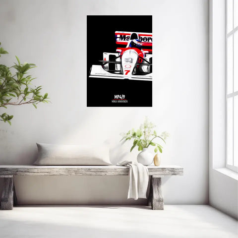 Affiche ou Tableau McLaren MP4 9 Mika Häkkinen Formule 1