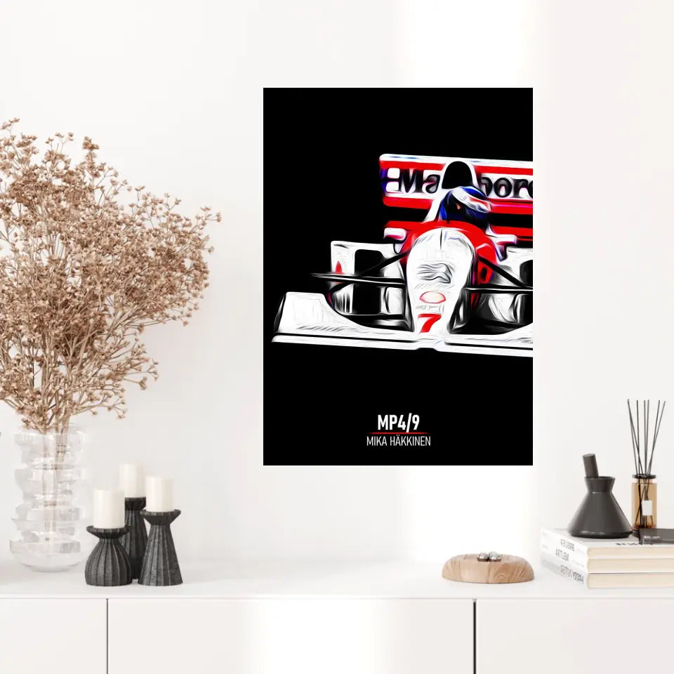 Affiche ou Tableau McLaren MP4 9 Mika Häkkinen Formule 1