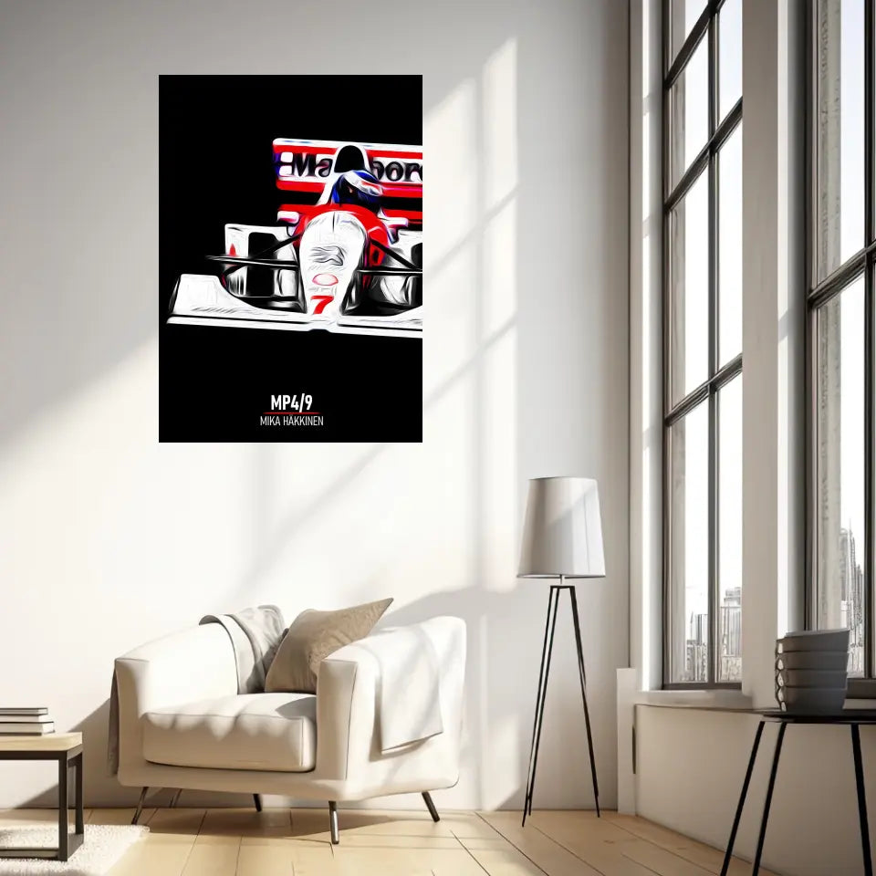 Affiche ou Tableau McLaren MP4 9 Mika Häkkinen Formule 1