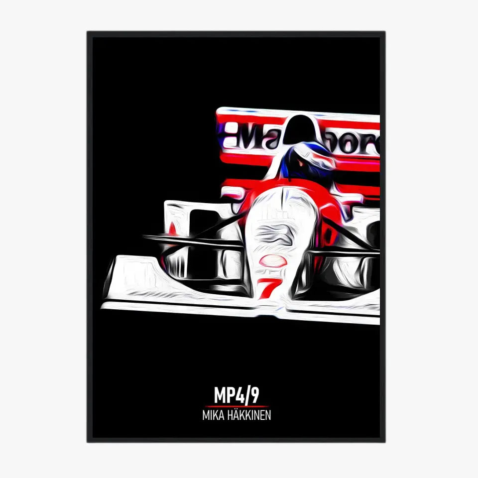 Affiche ou Tableau McLaren MP4 9 Mika Häkkinen Formule 1