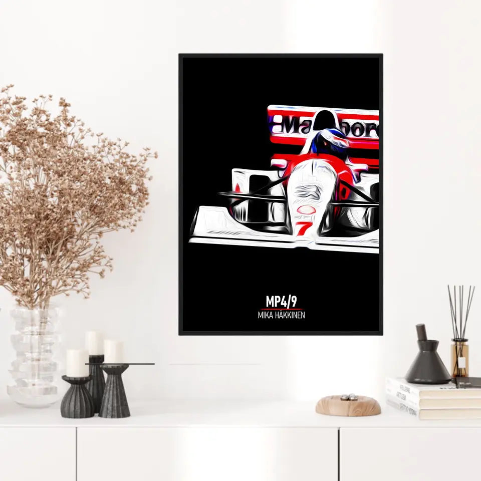 Affiche ou Tableau McLaren MP4 9 Mika Häkkinen Formule 1