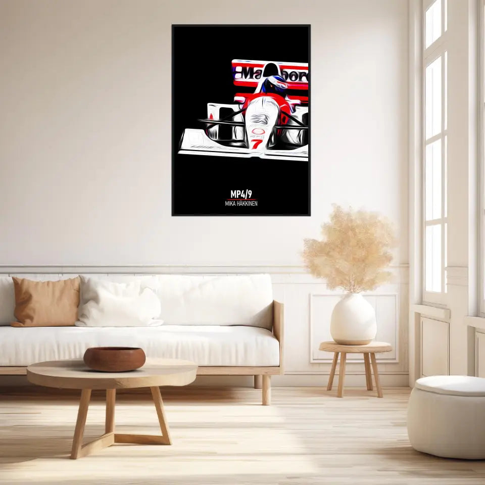 Affiche ou Tableau McLaren MP4 9 Mika Häkkinen Formule 1