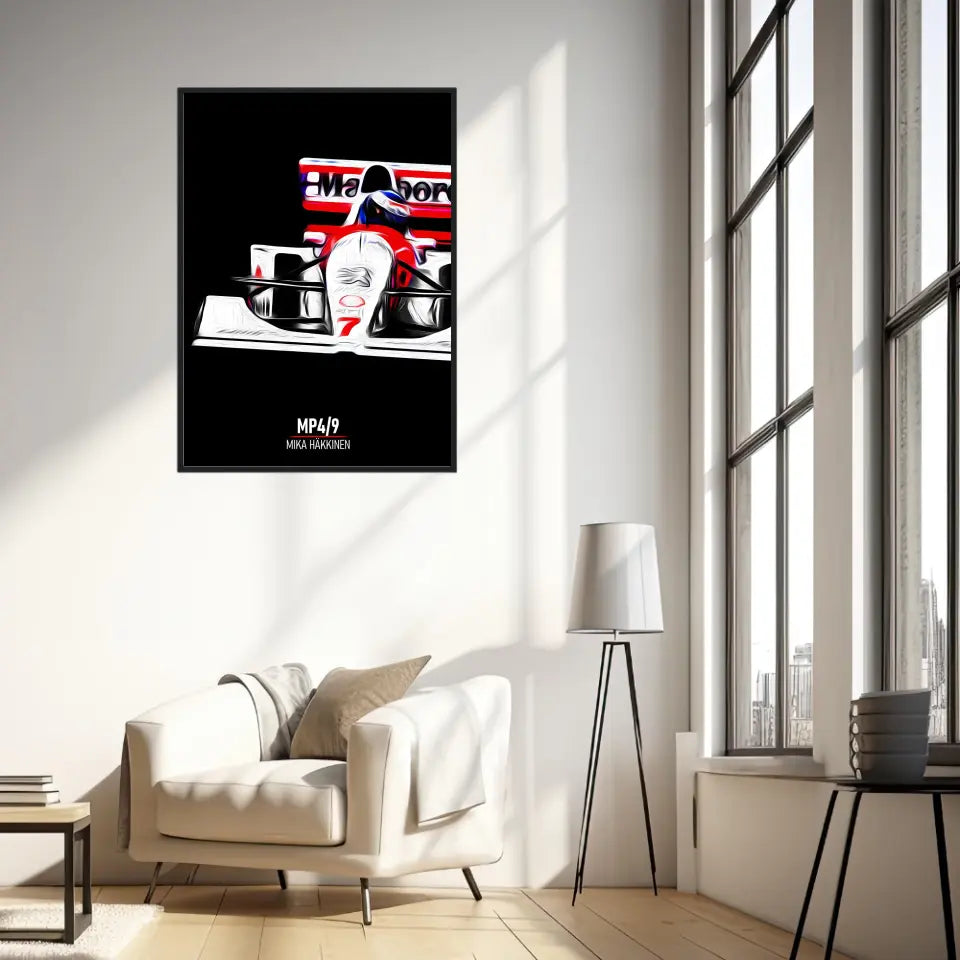 Affiche ou Tableau McLaren MP4 9 Mika Häkkinen Formule 1
