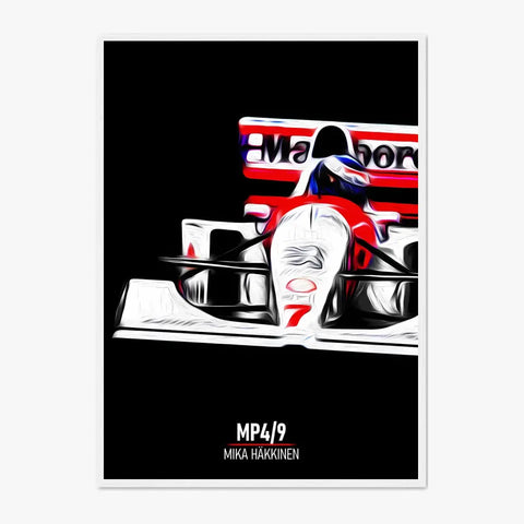 Affiche ou Tableau McLaren MP4 9 Mika Häkkinen Formule 1