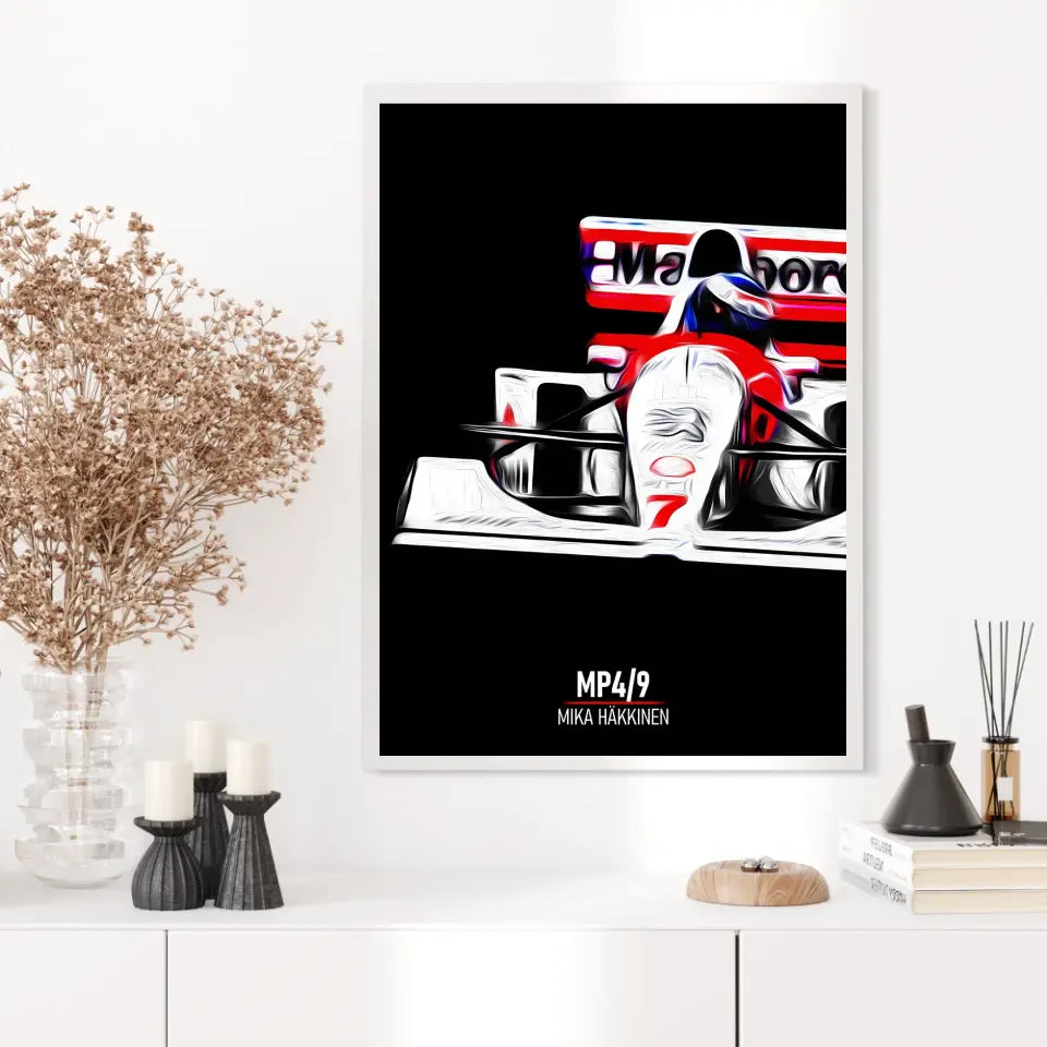 Affiche ou Tableau McLaren MP4 9 Mika Häkkinen Formule 1