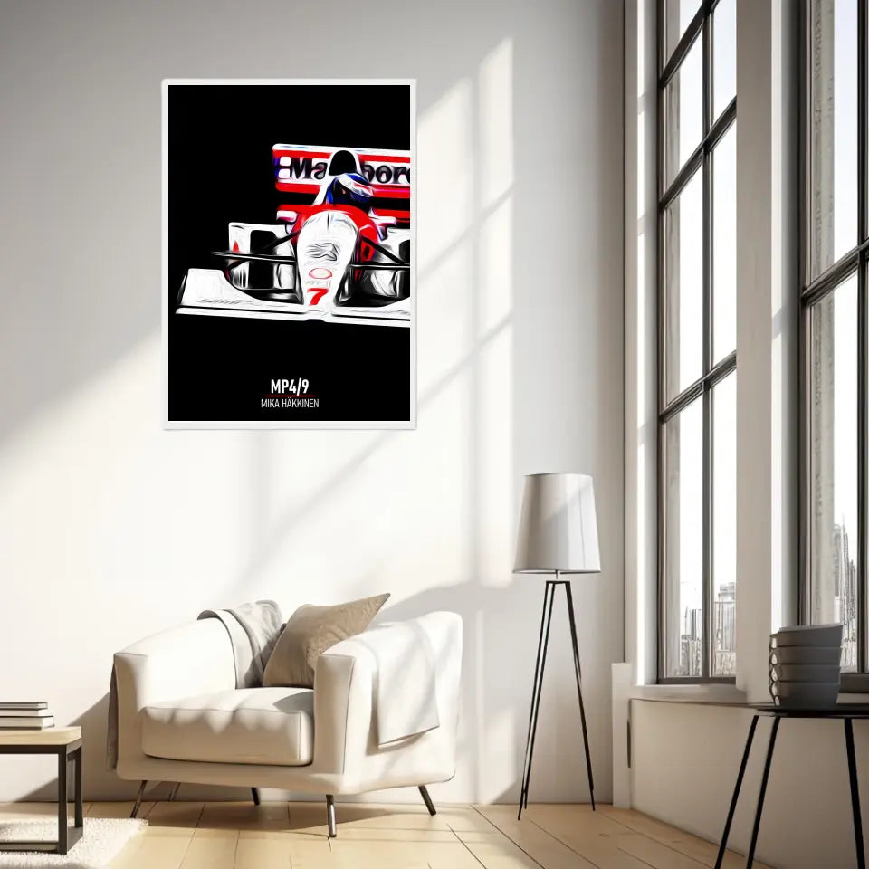 Affiche ou Tableau McLaren MP4 9 Mika Häkkinen Formule 1