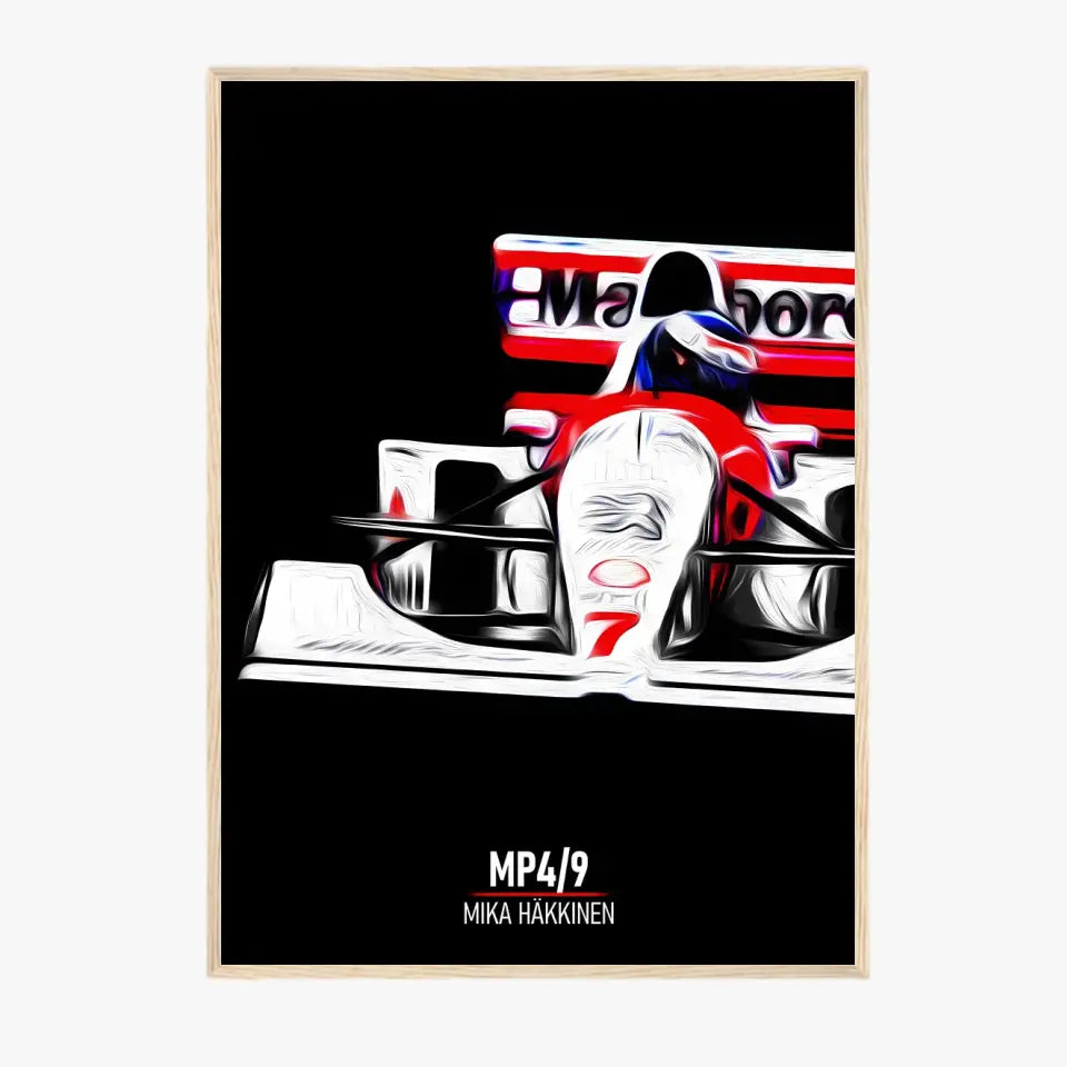 Affiche ou Tableau McLaren MP4 9 Mika Häkkinen Formule 1