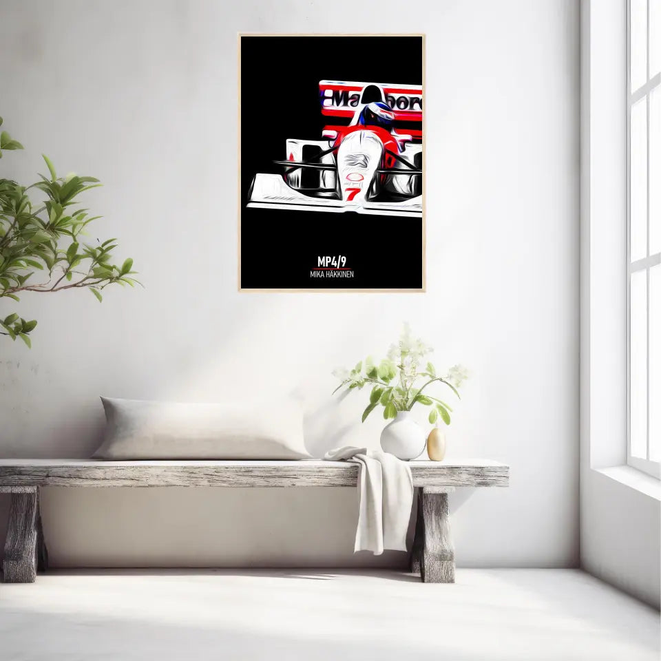 Affiche ou Tableau McLaren MP4 9 Mika Häkkinen Formule 1