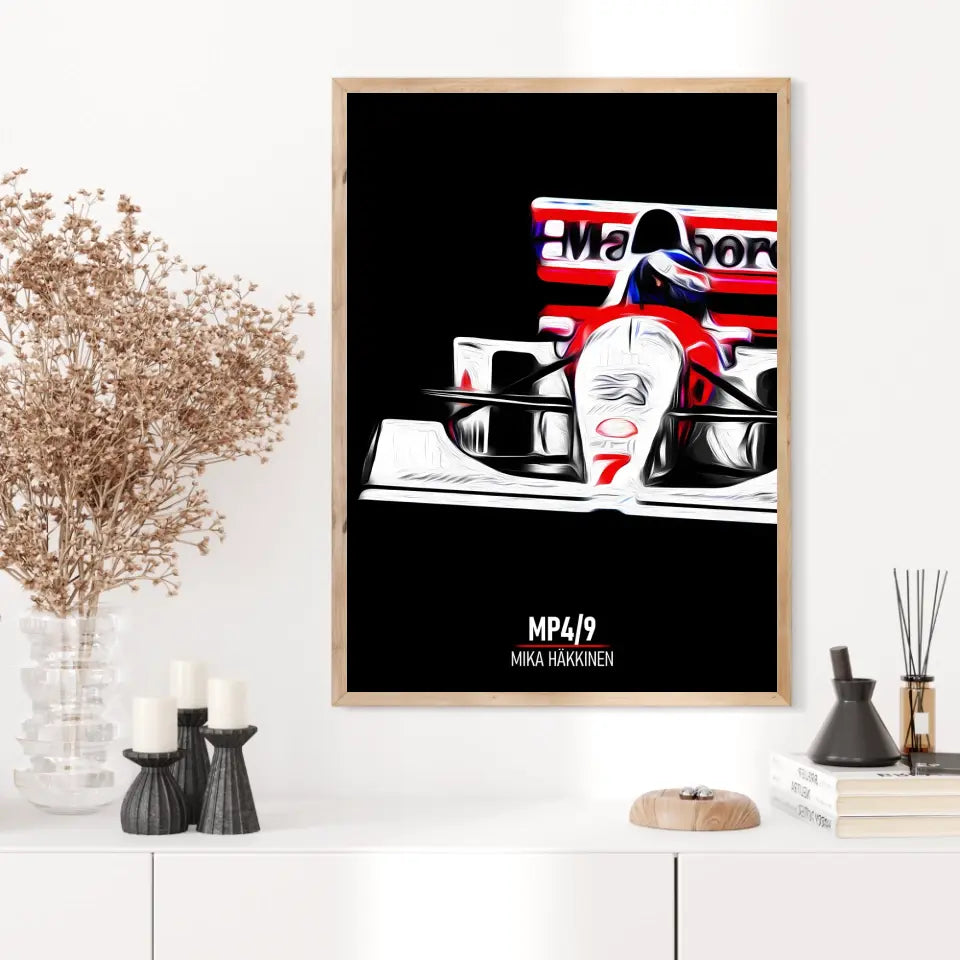 Affiche ou Tableau McLaren MP4 9 Mika Häkkinen Formule 1