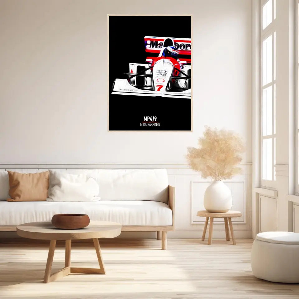Affiche ou Tableau McLaren MP4 9 Mika Häkkinen Formule 1
