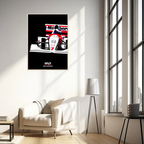 Affiche ou Tableau McLaren MP4 9 Mika Häkkinen Formule 1