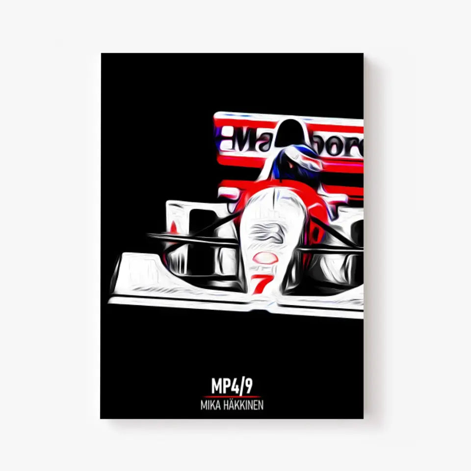 Affiche ou Tableau McLaren MP4 9 Mika Häkkinen Formule 1