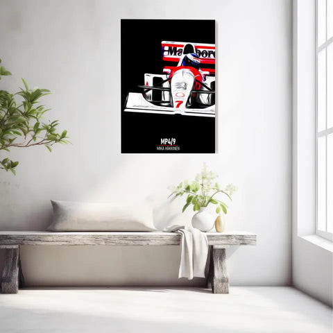 Affiche ou Tableau McLaren MP4 9 Mika Häkkinen Formule 1