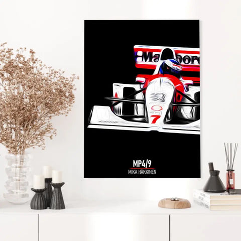 Affiche ou Tableau McLaren MP4 9 Mika Häkkinen Formule 1