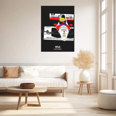 Affiche ou Tableau McLaren MP4 6 Ayrton Senna Formule 1