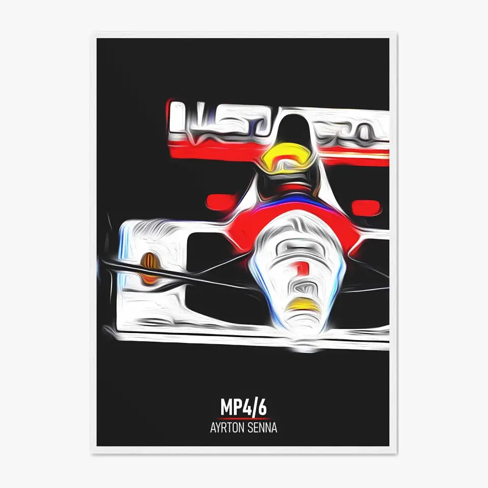 Affiche ou Tableau McLaren MP4 6 Ayrton Senna Formule 1