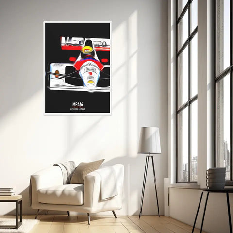 Affiche ou Tableau McLaren MP4 6 Ayrton Senna Formule 1