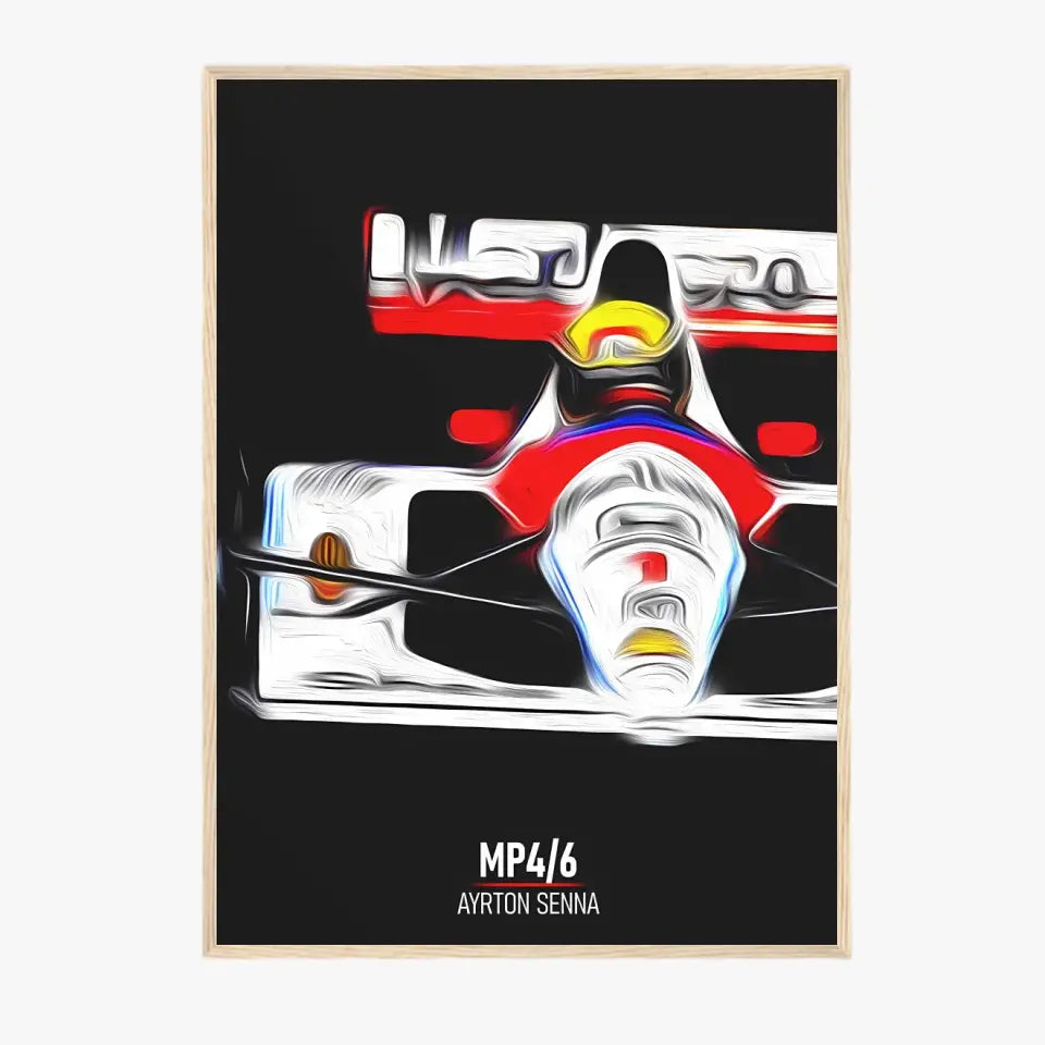 Affiche ou Tableau McLaren MP4 6 Ayrton Senna Formule 1