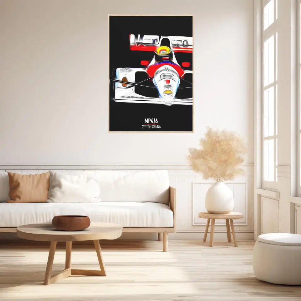 Affiche ou Tableau McLaren MP4 6 Ayrton Senna Formule 1