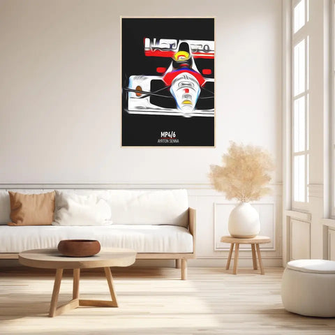 Affiche ou Tableau McLaren MP4 6 Ayrton Senna Formule 1