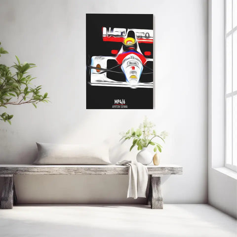 Affiche ou Tableau McLaren MP4 6 Ayrton Senna Formule 1