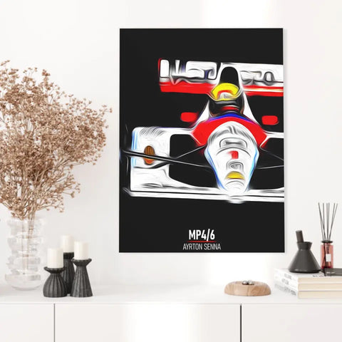 Affiche ou Tableau McLaren MP4 6 Ayrton Senna Formule 1
