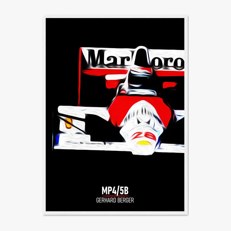 Affiche ou Tableau McLaren MP4 5B Gerhard Berger Formule 1