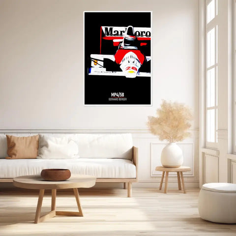 Affiche ou Tableau McLaren MP4 5B Gerhard Berger Formule 1