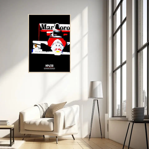 Affiche ou Tableau McLaren MP4 5B Gerhard Berger Formule 1