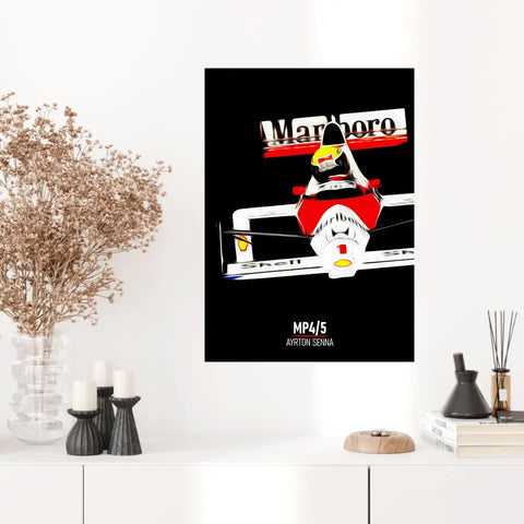 Affiche ou Tableau McLaren MP4 5 Ayrton Senna 1989 Formule 1