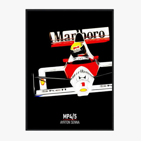 Affiche ou Tableau McLaren MP4 5 Ayrton Senna 1989 Formule 1
