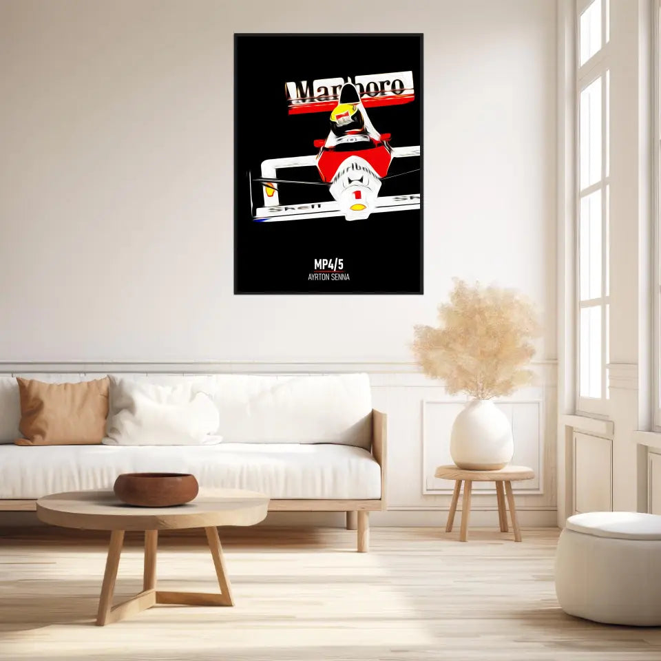 Affiche ou Tableau McLaren MP4 5 Ayrton Senna 1989 Formule 1