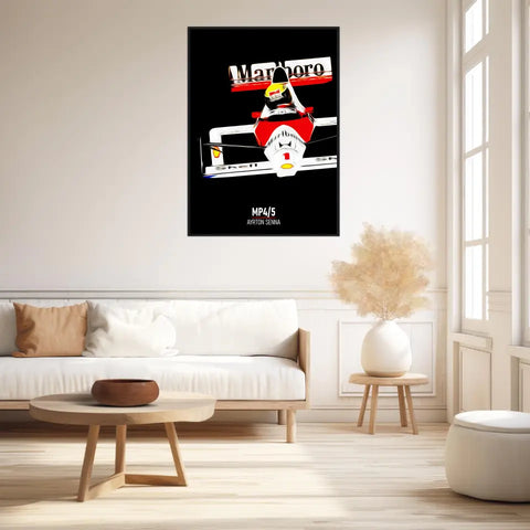 Affiche ou Tableau McLaren MP4 5 Ayrton Senna 1989 Formule 1