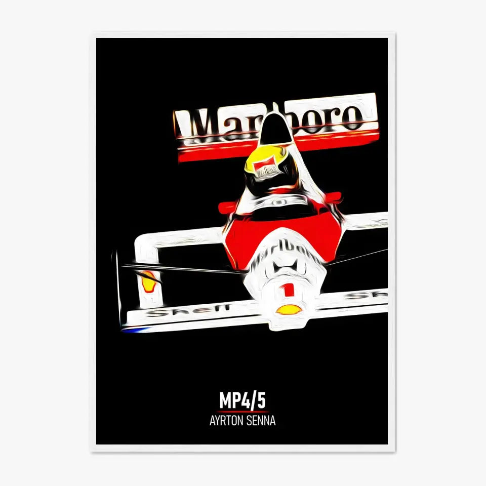 Affiche ou Tableau McLaren MP4 5 Ayrton Senna 1989 Formule 1