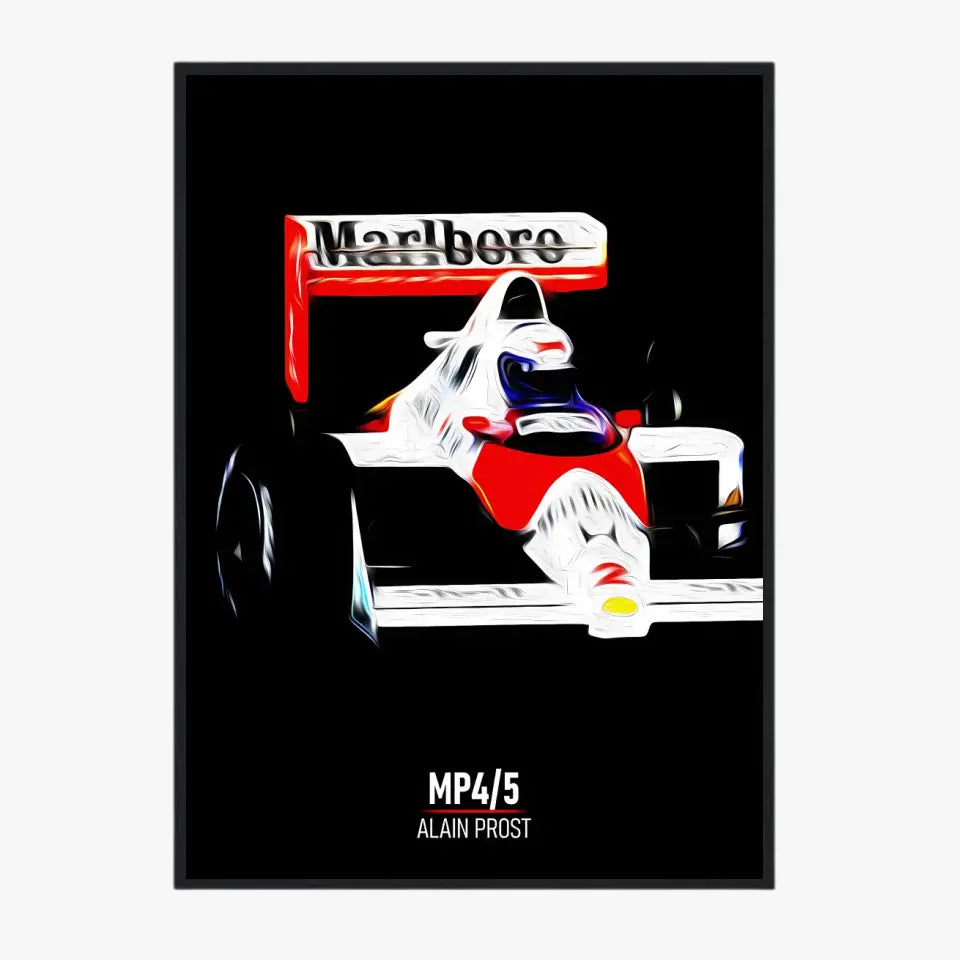 Affiche ou Tableau McLaren MP4 5 Alain Prost Formule 1