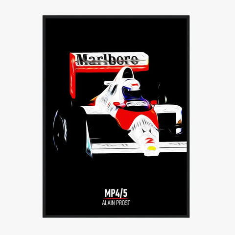 Affiche ou Tableau McLaren MP4 5 Alain Prost Formule 1