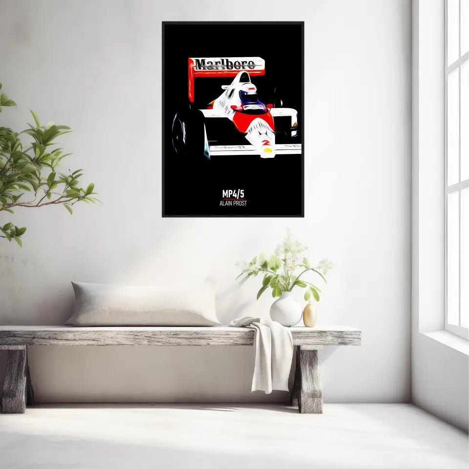 Affiche ou Tableau McLaren MP4 5 Alain Prost Formule 1