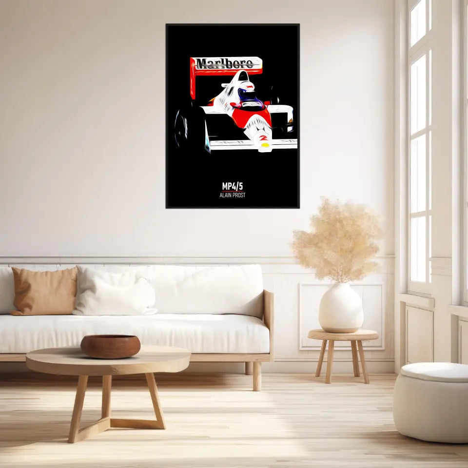 Affiche ou Tableau McLaren MP4 5 Alain Prost Formule 1