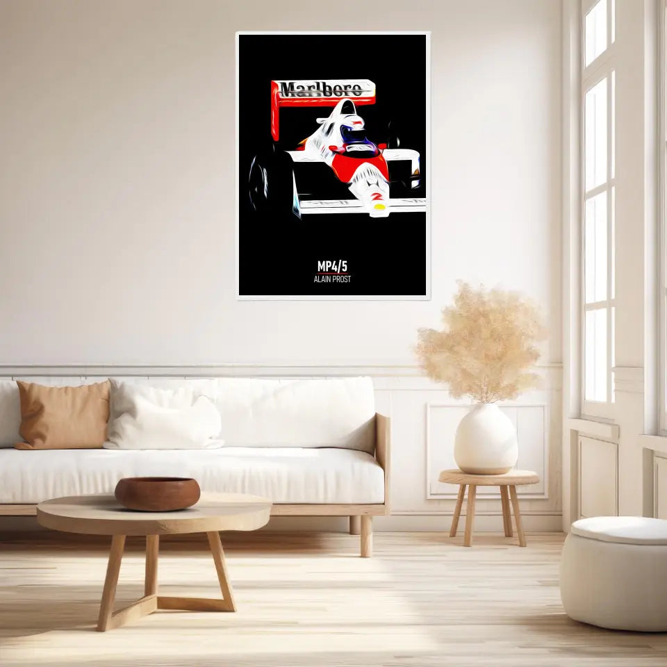Affiche ou Tableau McLaren MP4 5 Alain Prost Formule 1