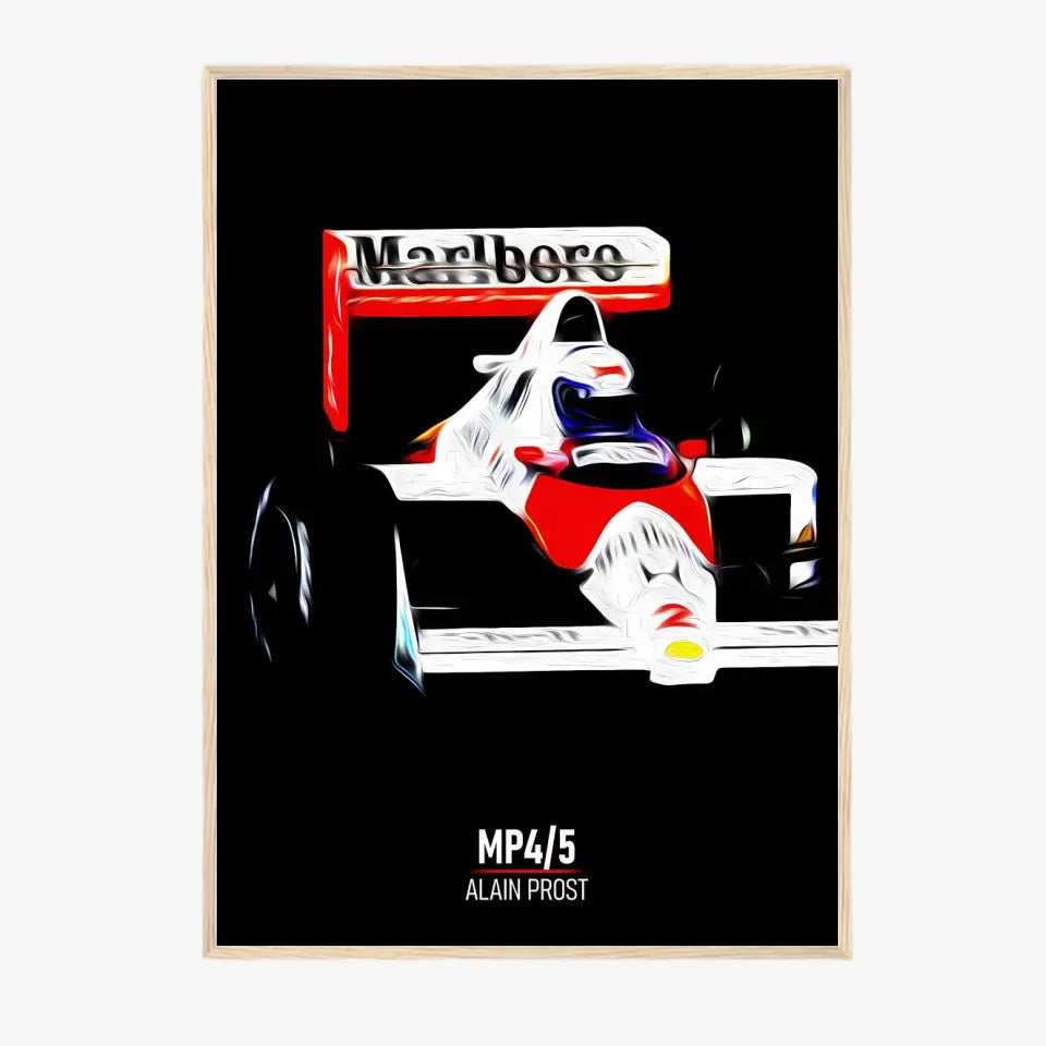 Affiche ou Tableau McLaren MP4 5 Alain Prost Formule 1