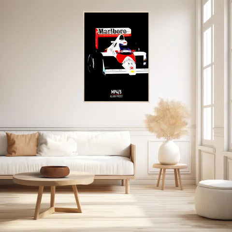 Affiche ou Tableau McLaren MP4 5 Alain Prost Formule 1