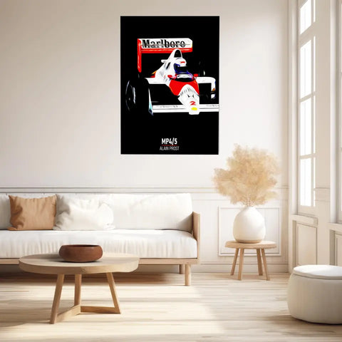 Affiche ou Tableau McLaren MP4 5 Alain Prost Formule 1