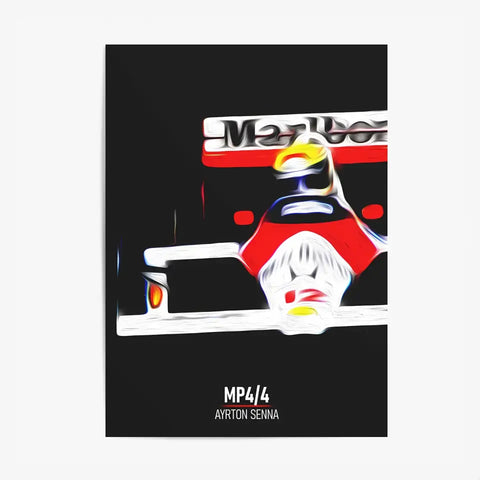 Affiche ou Tableau McLaren MP4 4 Ayrton Senna Formule 1