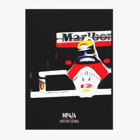 Affiche ou Tableau McLaren MP4 4 Ayrton Senna Formule 1