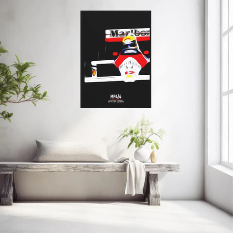 Affiche ou Tableau McLaren MP4 4 Ayrton Senna Formule 1
